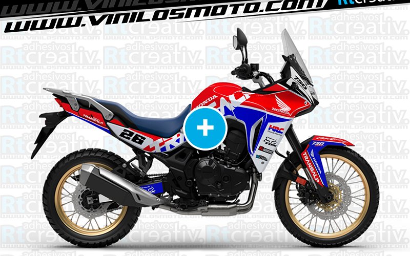 ADHESIVOS Y PEGATINAS DE VINILO HONDA TRANSALP 750 Rt001