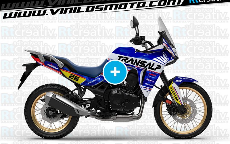 ADHESIVOS Y PEGATINAS DE VINILO HONDA TRANSALP 750 Rt003