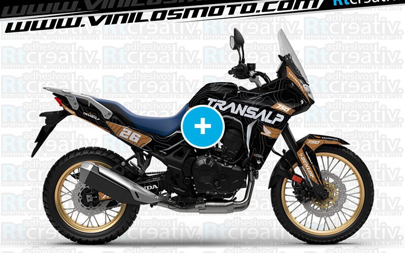 ADHESIVOS Y PEGATINAS DE VINILO HONDA TRANSALP 750 Rt004