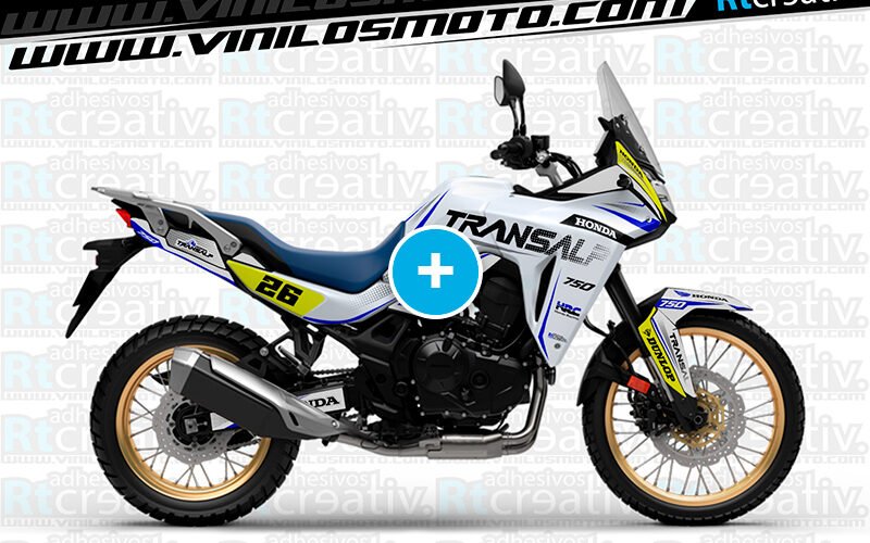 ADHESIVOS Y PEGATINAS DE VINILO HONDA TRANSALP 750 Rt005
