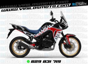 175€ - Honda Transalp | Diseño Rt001 3 ADHESIVOS Y PEGATINAS DE VINILO HONDA TRANSALP 750 Rt001-02