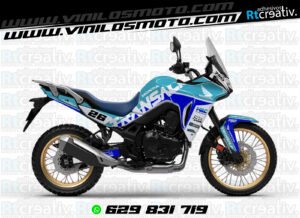 175€ - Honda Transalp | Diseño Rt001 5 ADHESIVOS Y PEGATINAS DE VINILO HONDA TRANSALP 750 Rt001-03