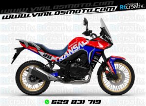 175€ - Honda Transalp | Diseño Rt001 23 ADHESIVOS Y PEGATINAS DE VINILO HONDA TRANSALP 750 Rt001-12