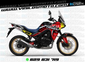 ADHESIVOS Y PEGATINAS DE VINILO HONDA TRANSALP 750 Rt002-07