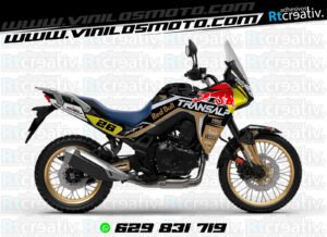 ADHESIVOS Y PEGATINAS DE VINILO HONDA TRANSALP 750 Rt002-09
