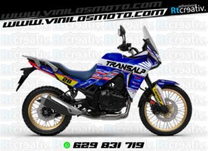 ADHESIVOS Y PEGATINAS DE VINILO HONDA TRANSALP 750 Rt003-01