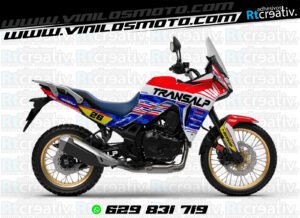 ADHESIVOS Y PEGATINAS DE VINILO HONDA TRANSALP 750 Rt003-02