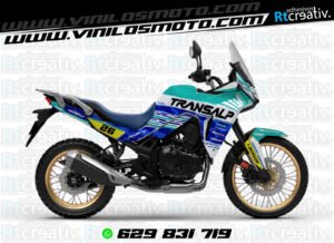 ADHESIVOS Y PEGATINAS DE VINILO HONDA TRANSALP 750 Rt003-03