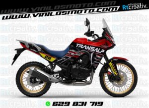 ADHESIVOS Y PEGATINAS DE VINILO HONDA TRANSALP 750 Rt003-08