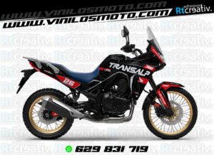 ADHESIVOS Y PEGATINAS DE VINILO HONDA TRANSALP 750 Rt004-01