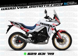 ADHESIVOS Y PEGATINAS DE VINILO HONDA TRANSALP 750 Rt004-07