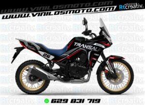 175€ - Honda Transalp | Diseño Rt005 9 ADHESIVOS Y PEGATINAS DE VINILO HONDA TRANSALP 750 Rt005-05