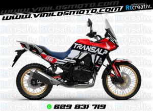 ADHESIVOS Y PEGATINAS DE VINILO HONDA TRANSALP 750 Rt006-05