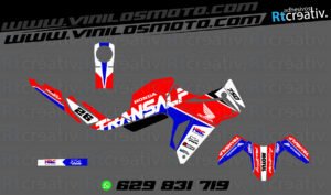 175€ - Honda Transalp | Diseño Rt001 2 ADHESIVOS Y PEGATINAS DE VINILO HONDA TRANSALP 750 Rt001-01