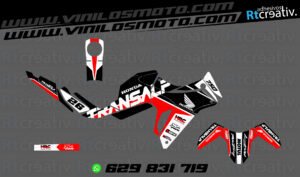 175€ - Honda Transalp | Diseño Rt001 4 ADHESIVOS Y PEGATINAS DE VINILO HONDA TRANSALP 750 Rt001-02