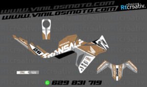 175€ - Honda Transalp | Diseño Rt001 14 ADHESIVOS Y PEGATINAS DE VINILO HONDA TRANSALP 750 Rt001-07