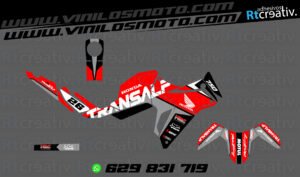 175€ - Honda Transalp | Diseño Rt001 32 ADHESIVOS Y PEGATINAS DE VINILO HONDA TRANSALP 750 Rt001-16