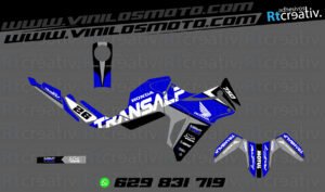 175€ - Honda Transalp | Diseño Rt001 34 ADHESIVOS Y PEGATINAS DE VINILO HONDA TRANSALP 750 Rt001-17