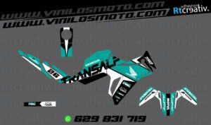175€ - Honda Transalp | Diseño Rt001 38 ADHESIVOS Y PEGATINAS DE VINILO HONDA TRANSALP 750 Rt001-19