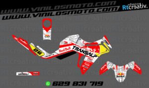 ADHESIVOS Y PEGATINAS DE VINILO HONDA TRANSALP 750 Rt002-01