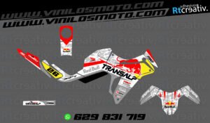 ADHESIVOS Y PEGATINAS DE VINILO HONDA TRANSALP 750 Rt002-04