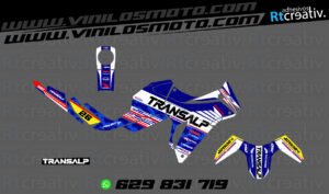 ADHESIVOS Y PEGATINAS DE VINILO HONDA TRANSALP 750 Rt003-01