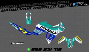 ADHESIVOS Y PEGATINAS DE VINILO HONDA TRANSALP 750 Rt003-03