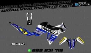 ADHESIVOS Y PEGATINAS DE VINILO HONDA TRANSALP 750 Rt003-06