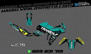 ADHESIVOS Y PEGATINAS DE VINILO HONDA TRANSALP 750 Rt003-07