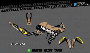 ADHESIVOS Y PEGATINAS DE VINILO HONDA TRANSALP 750 Rt003-09