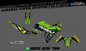 ADHESIVOS Y PEGATINAS DE VINILO HONDA TRANSALP 750 Rt003-10