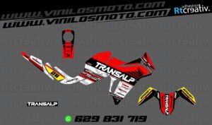ADHESIVOS Y PEGATINAS DE VINILO HONDA TRANSALP 750 Rt003-14
