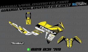 ADHESIVOS Y PEGATINAS DE VINILO HONDA TRANSALP 750 Rt003-16