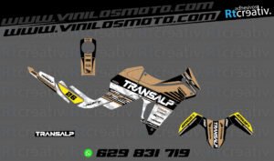 ADHESIVOS Y PEGATINAS DE VINILO HONDA TRANSALP 750 Rt003-17
