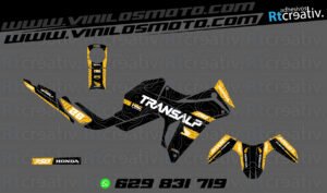 ADHESIVOS Y PEGATINAS DE VINILO HONDA TRANSALP 750 Rt004-03