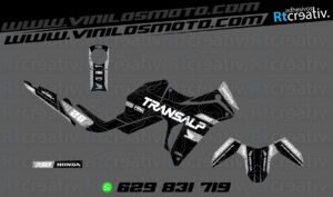 ADHESIVOS Y PEGATINAS DE VINILO HONDA TRANSALP 750 Rt004-05