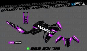 ADHESIVOS Y PEGATINAS DE VINILO HONDA TRANSALP 750 Rt004-06