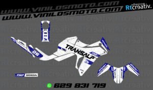 ADHESIVOS Y PEGATINAS DE VINILO HONDA TRANSALP 750 Rt004-08