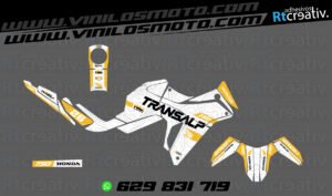 ADHESIVOS Y PEGATINAS DE VINILO HONDA TRANSALP 750 Rt004-09
