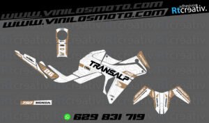 ADHESIVOS Y PEGATINAS DE VINILO HONDA TRANSALP 750 Rt004-10