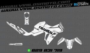 ADHESIVOS Y PEGATINAS DE VINILO HONDA TRANSALP 750 Rt004-11