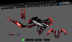 175€ - Honda Transalp | Diseño Rt005 2 ADHESIVOS Y PEGATINAS DE VINILO HONDA TRANSALP 750 Rt005-01