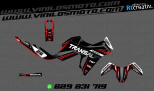 175€ - Honda Transalp | Diseño Rt005 10 ADHESIVOS Y PEGATINAS DE VINILO HONDA TRANSALP 750 Rt005-05