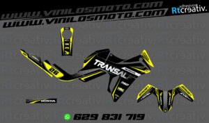 175€ - Honda Transalp | Diseño Rt005 14 ADHESIVOS Y PEGATINAS DE VINILO HONDA TRANSALP 750 Rt005-07