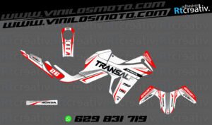 175€ - Honda Transalp | Diseño Rt005 16 ADHESIVOS Y PEGATINAS DE VINILO HONDA TRANSALP 750 Rt005-08