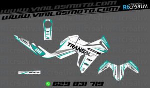 175€ - Honda Transalp | Diseño Rt005 22 ADHESIVOS Y PEGATINAS DE VINILO HONDA TRANSALP 750 Rt005-11