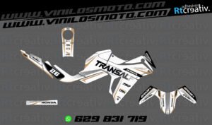 175€ - Honda Transalp | Diseño Rt005 26 ADHESIVOS Y PEGATINAS DE VINILO HONDA TRANSALP 750 Rt005-13