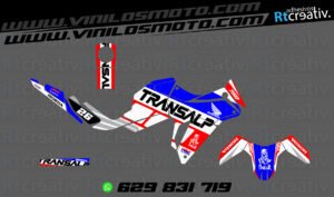 ADHESIVOS Y PEGATINAS DE VINILO HONDA TRANSALP 750 Rt006-01