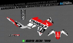 ADHESIVOS Y PEGATINAS DE VINILO HONDA TRANSALP 750 Rt006-03