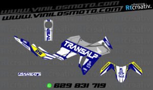 ADHESIVOS Y PEGATINAS DE VINILO HONDA TRANSALP 750 Rt006-07